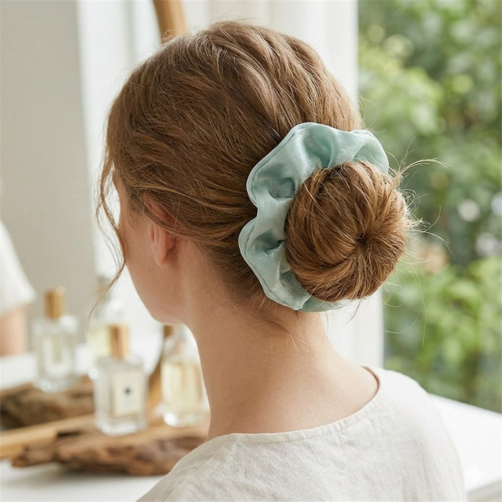 Elegant Pearlescent Large Scrunchie