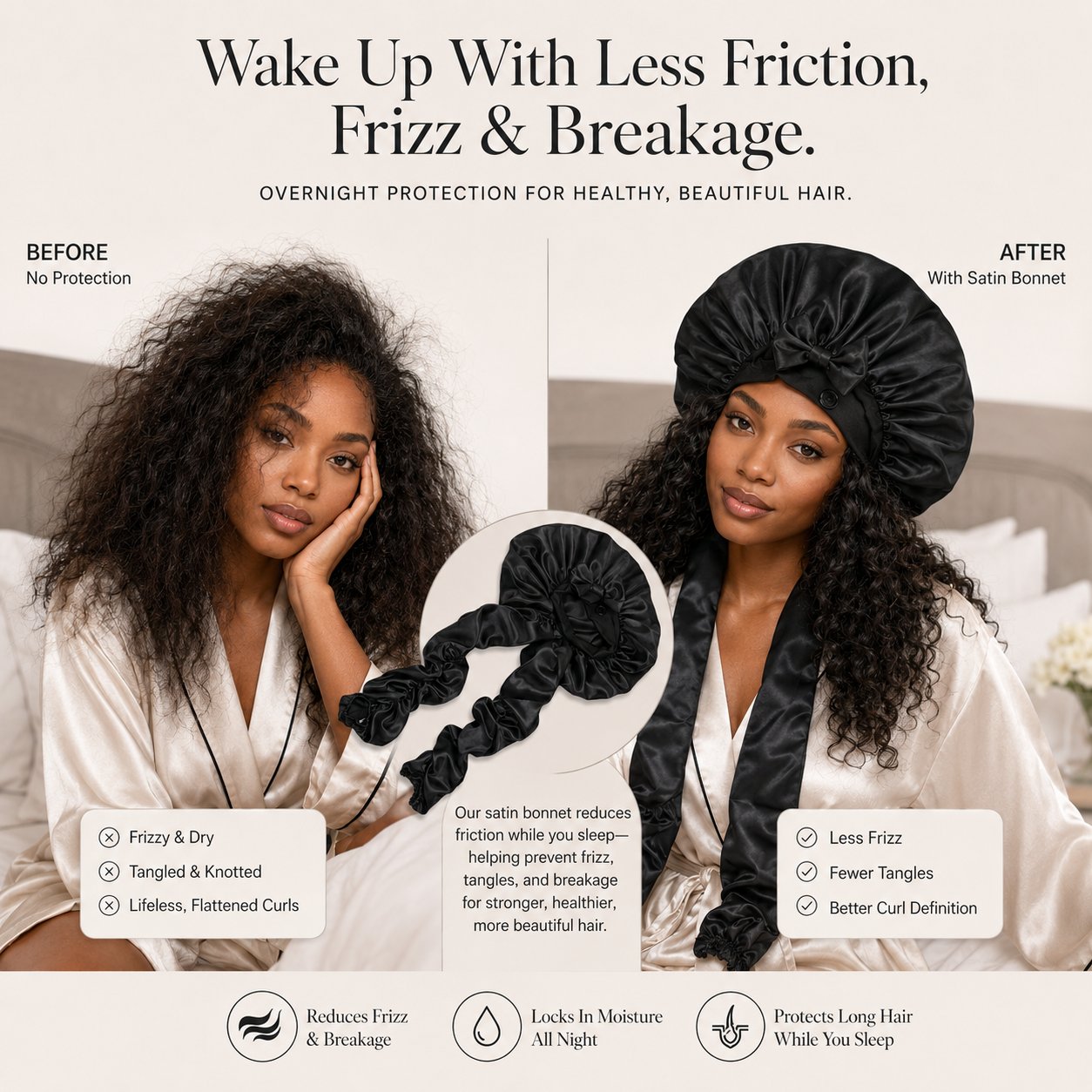 💜 Wake Up With Smooth, Defined Curls Every Morning✨