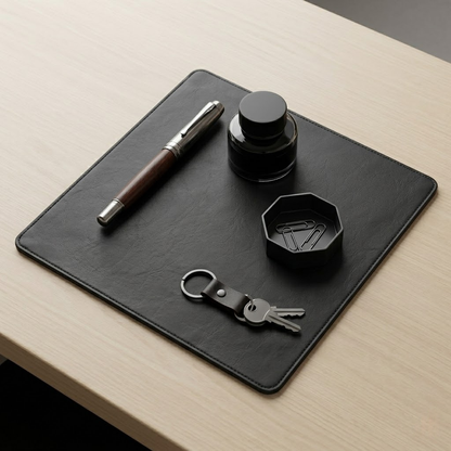 Premium Leather Desk Mat and Mouse Pad