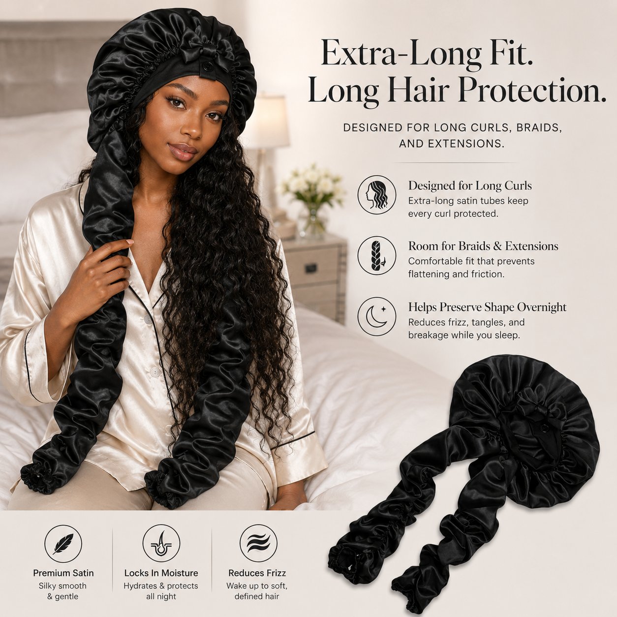 💜 Wake Up With Smooth, Defined Curls Every Morning✨