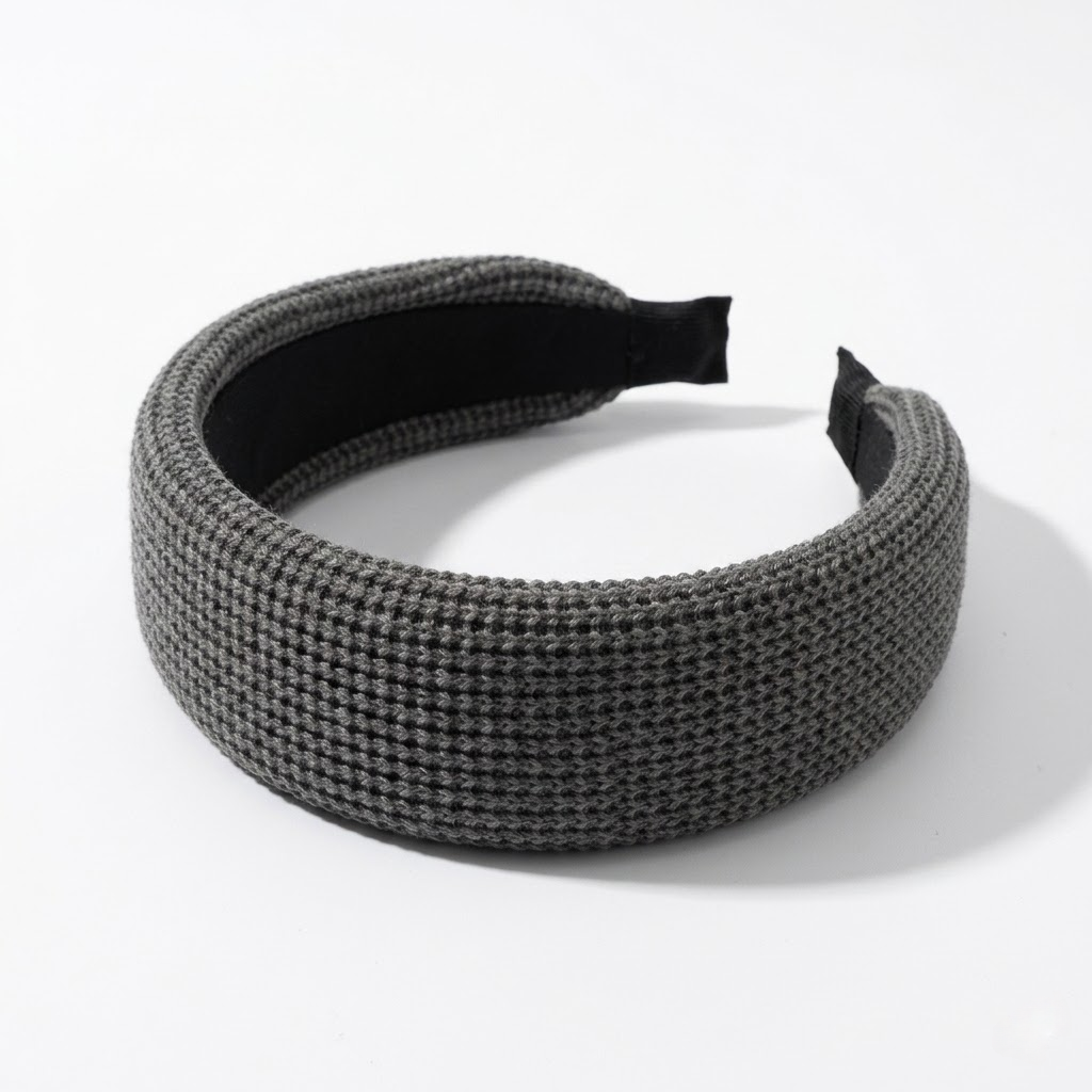 Retro Knit Wide-Brim Headband
