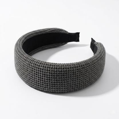 Retro Knit Wide-Brim Headband